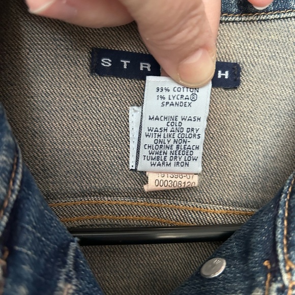 Vintage Gap Jacket Women's Size S Denim Trucker Stretch Y2K - Picture 3 of 6